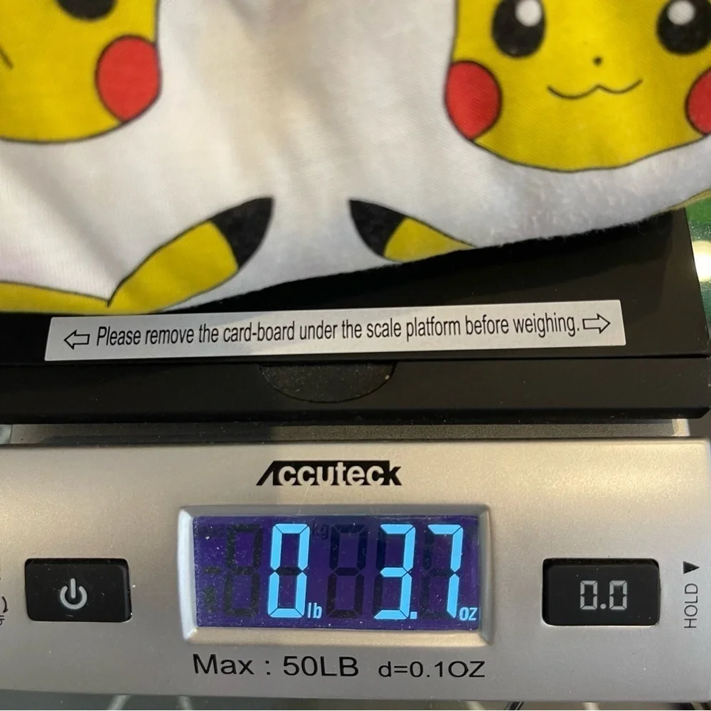 Bg: Mighty Fine Pokémon all over PIKACHU Print Short Sleeve T Shirt Sz L roll up - Picture 5 of 6